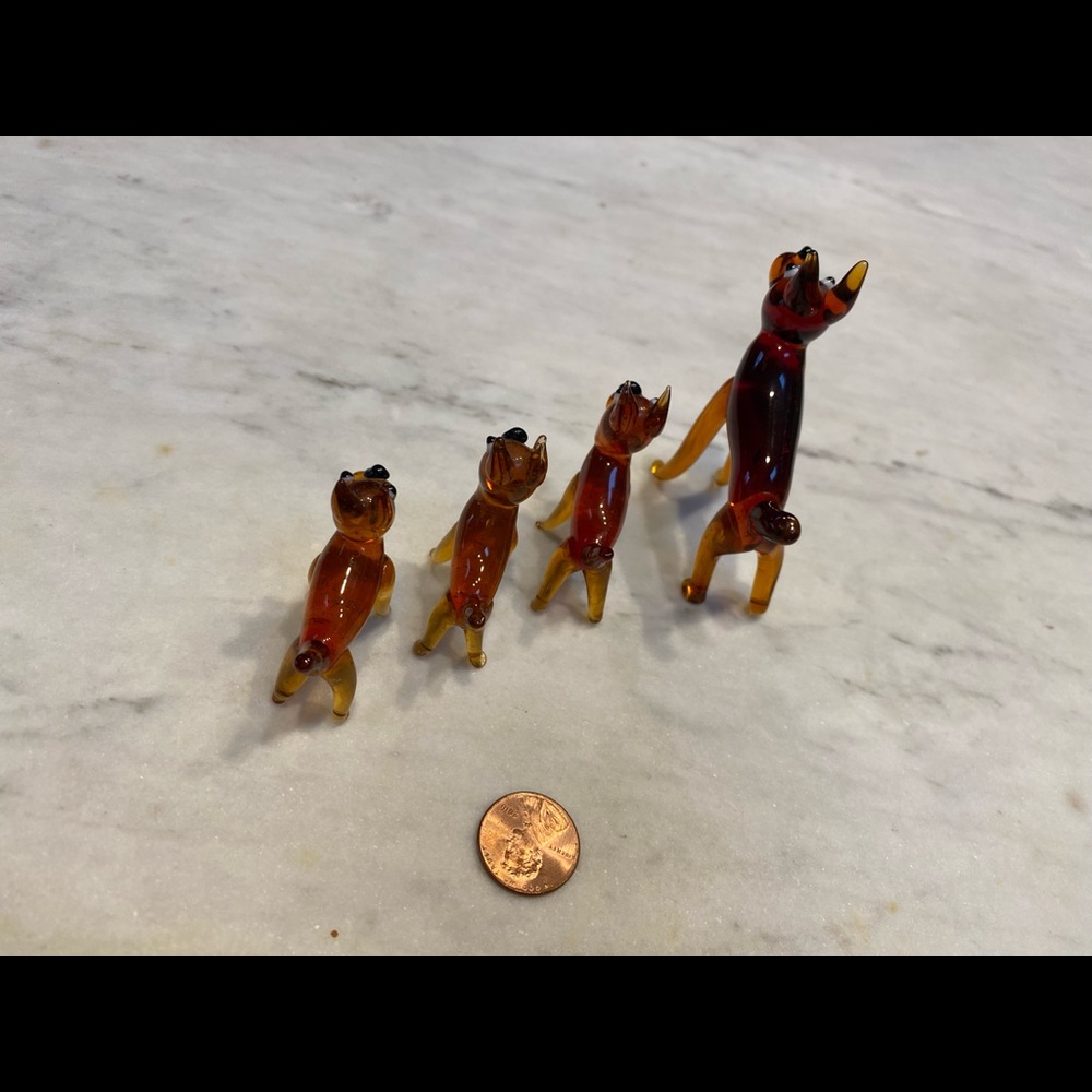 Murano Glass Boxer Family - Picture 5 of 7